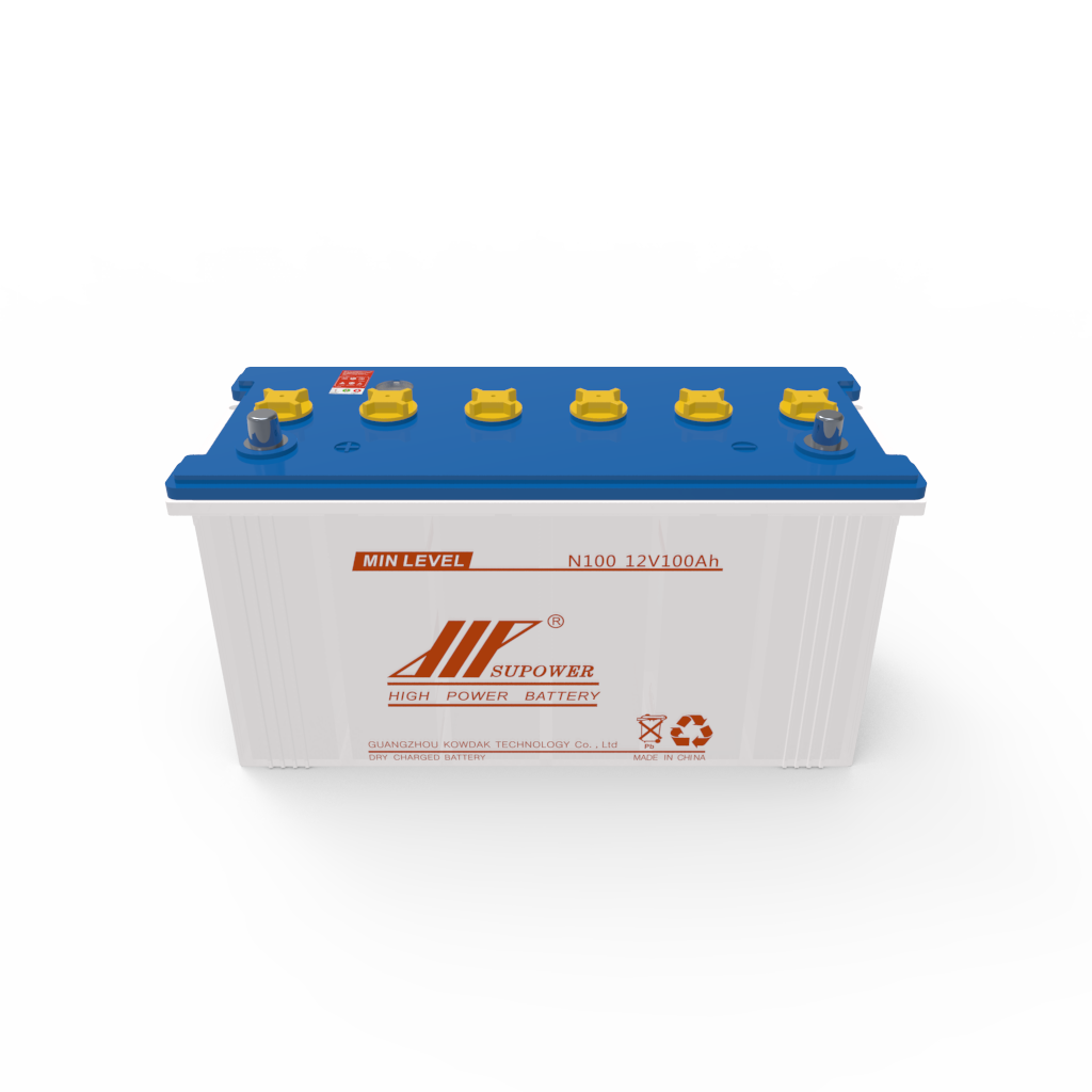 12V 100Ah lead acid battery OEM car dry-charged battery SUPOWER N100 N100L