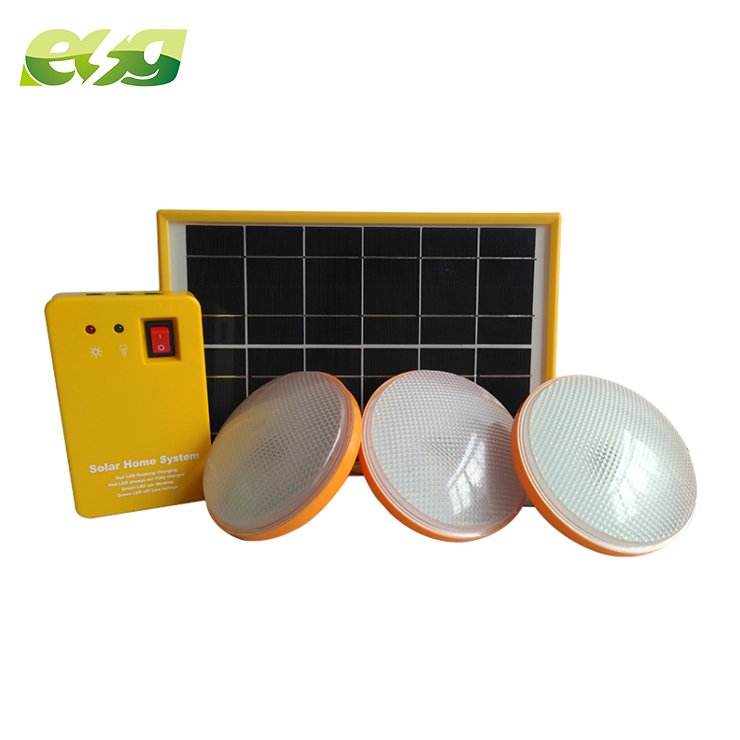 6W Solar Panel 3.7V 4AH SMF Lead Acid Battery DC LED Lamps Outdoor Application Mini Solar System Kit