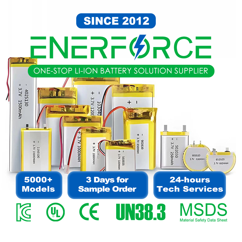 Enerforce High Energy Lipo Battery 1260110 3.7v Lithium Polymer Battery 10000mah For Power Bank