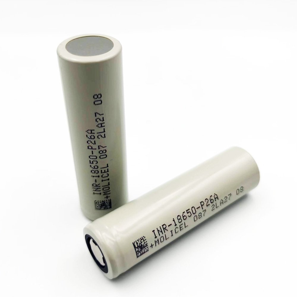 Original INR18650-P26A 3.7V 2600mAh Max 35A Discharge Support -40 Degree Temperature for Molicel-P26A