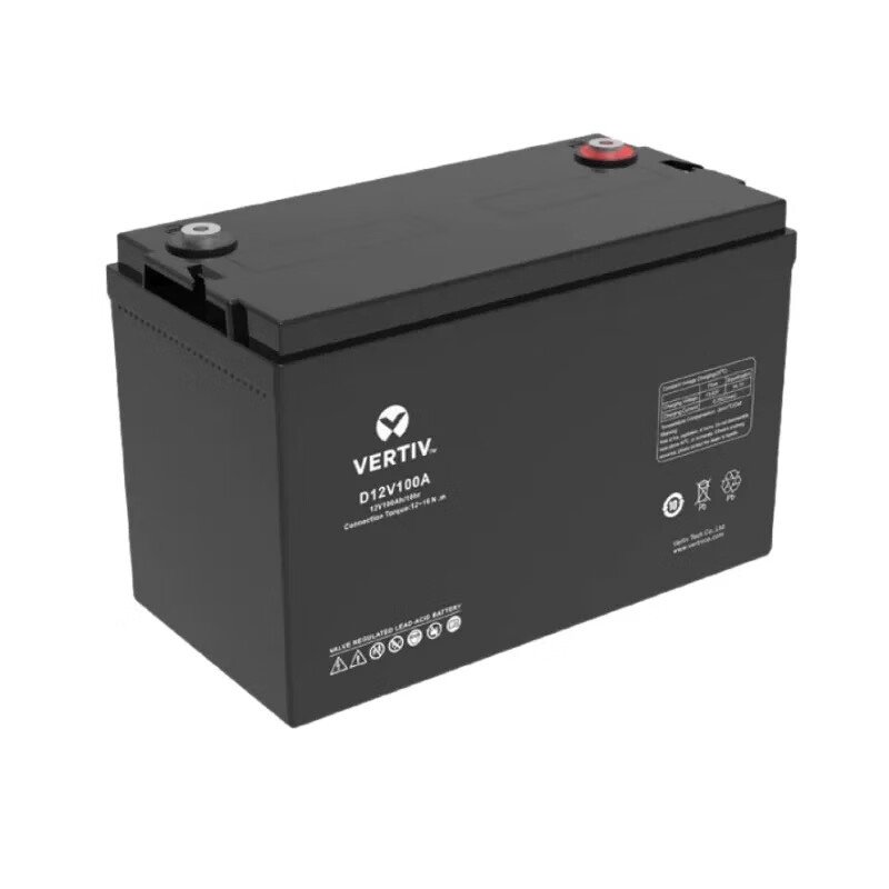 Vertiv Battery D Series D12V100Ah UPS Power Lead Acid Valve Regulated Battery Dl2V100A Emergency Lighting System Battery