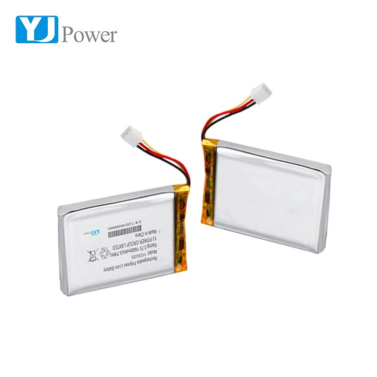 Factory price 103035 3.7v 1000mAh cylindrical rechargeable li ion lithium ion battery pack for GPS tracker