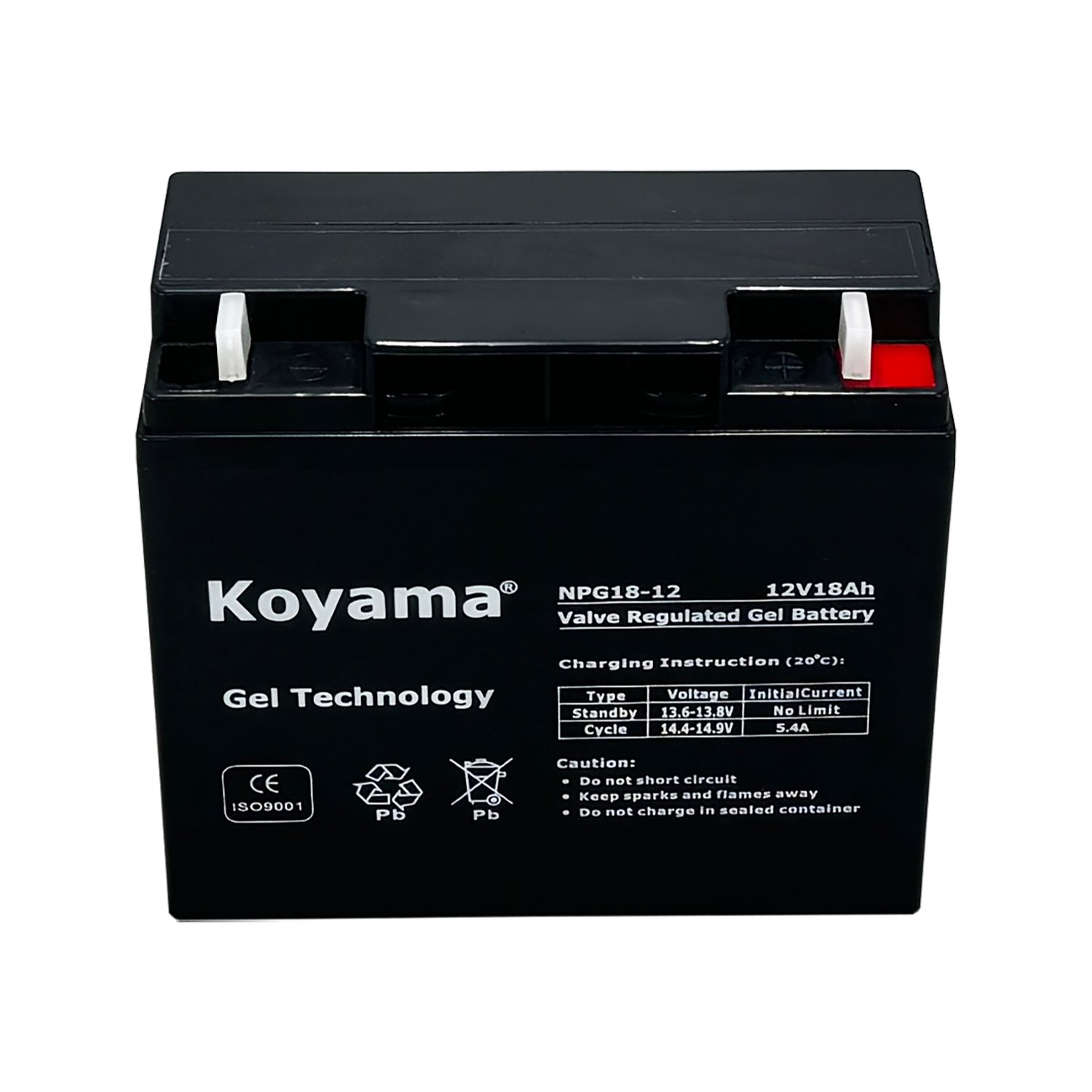 Koyama 12V18AH VRLA AGM Battery NP18-12 Lead Acid Battery for lighting emergency supply Medical equipment