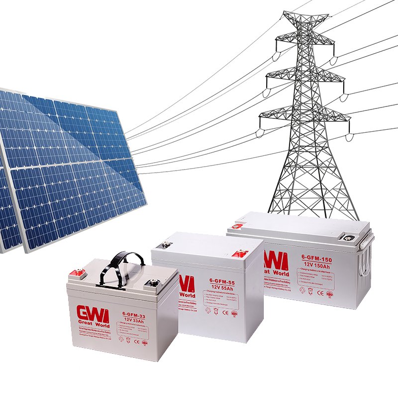 Good quality long life deep cycle solar agm 12v 150ah lead acid battery