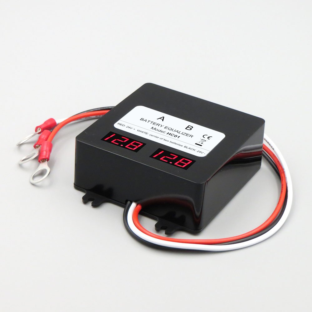 HC01 12V 5A battery bank equalizer balancer with lcd display for lead-acid/lithium battery