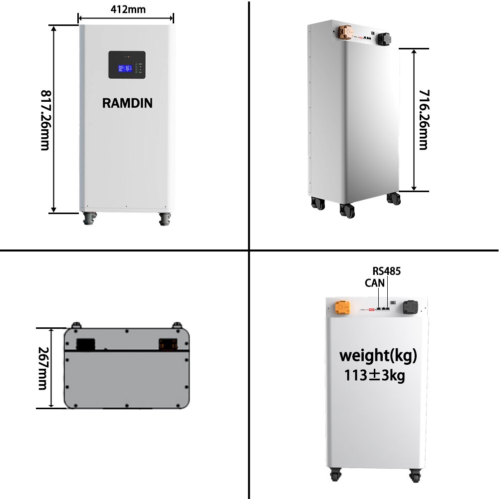 Seplos 48V 230Ah 280Ah 304Ah 15KWh Lifepo4 Lithium Ion Battery Pack For Solar Power Safety Home Storage System BMS 3.0