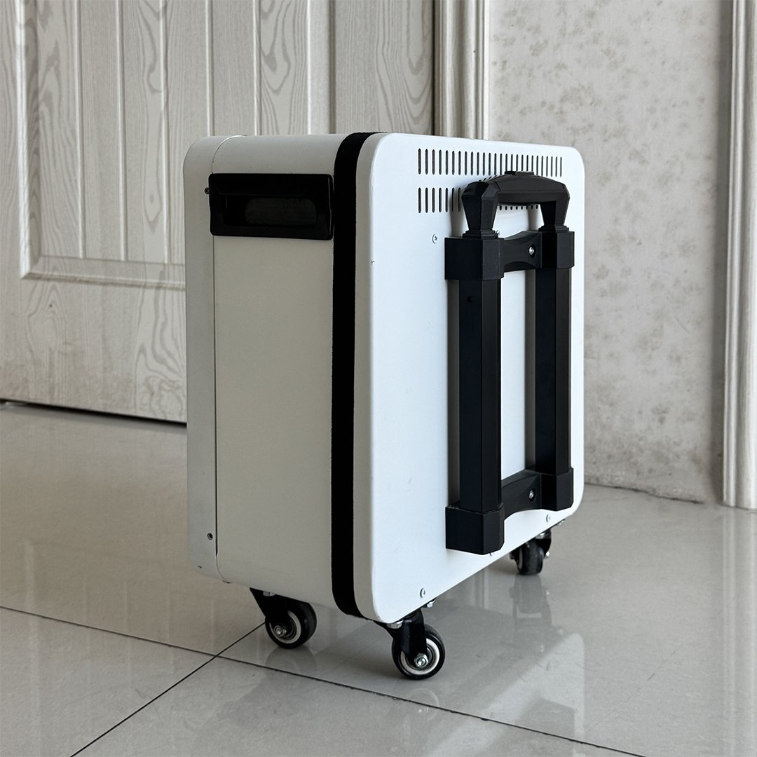 LFP 3kwh Inverter 2kva LiFePO4 Lithium-ion Battery Portable Solar Power Station UPS AC Charging USB Type-C Port w/ LED Light