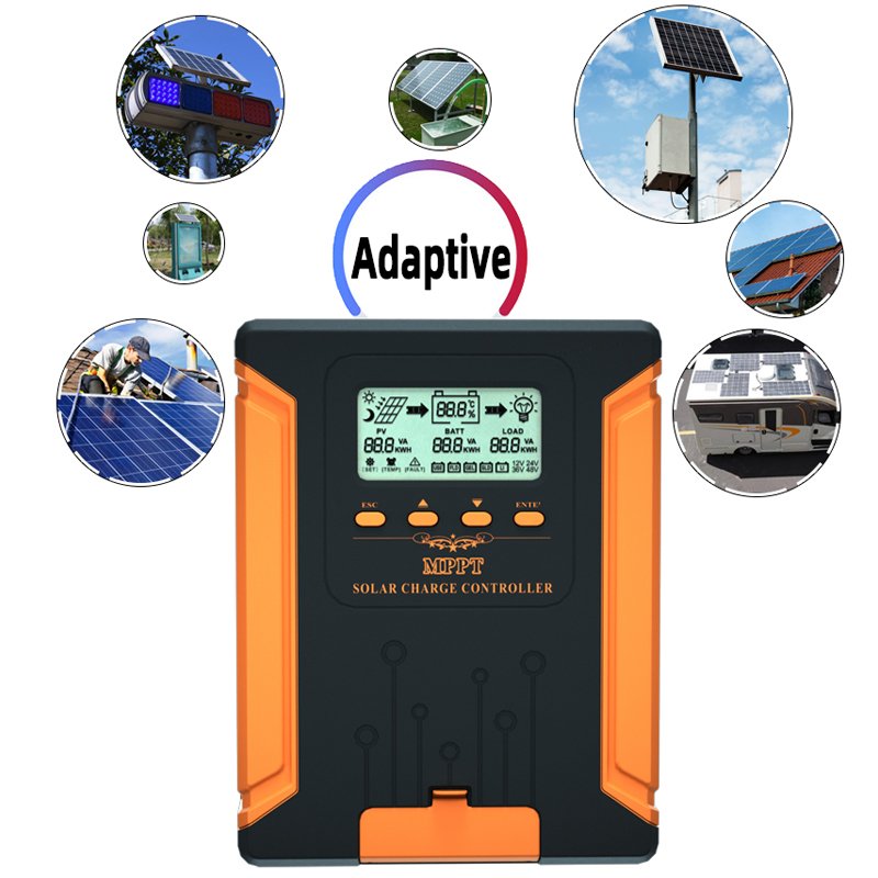 New Smart 12V 24V 36V 48V Solar Panel Charger Regulator 40a 60a 80a 100a 120a amp MPPT solar Charge Controller