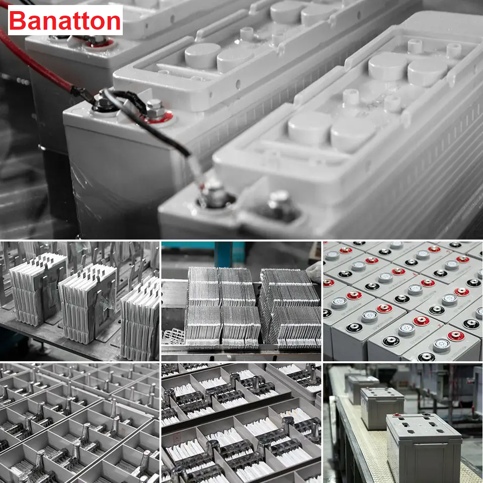 Banatton Modern Solar Gel Battery 12V 200Ah Gel Cell Battery Accu Pil Bateria Solares Lead Acid Rechargeable Storage Batteries