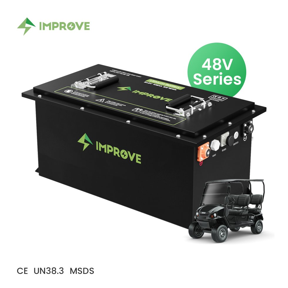48v 105ah electric golf cart battery 48v 100ah 150ah 200ah golf cart battery 36v 48v 72v replace lead-acid battery for golf cart