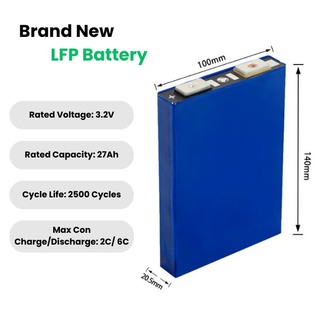 Gotion battery batteries 3.2v 27ah high discharge rate for electric motorcycle ev 24v lithium ion battery pack