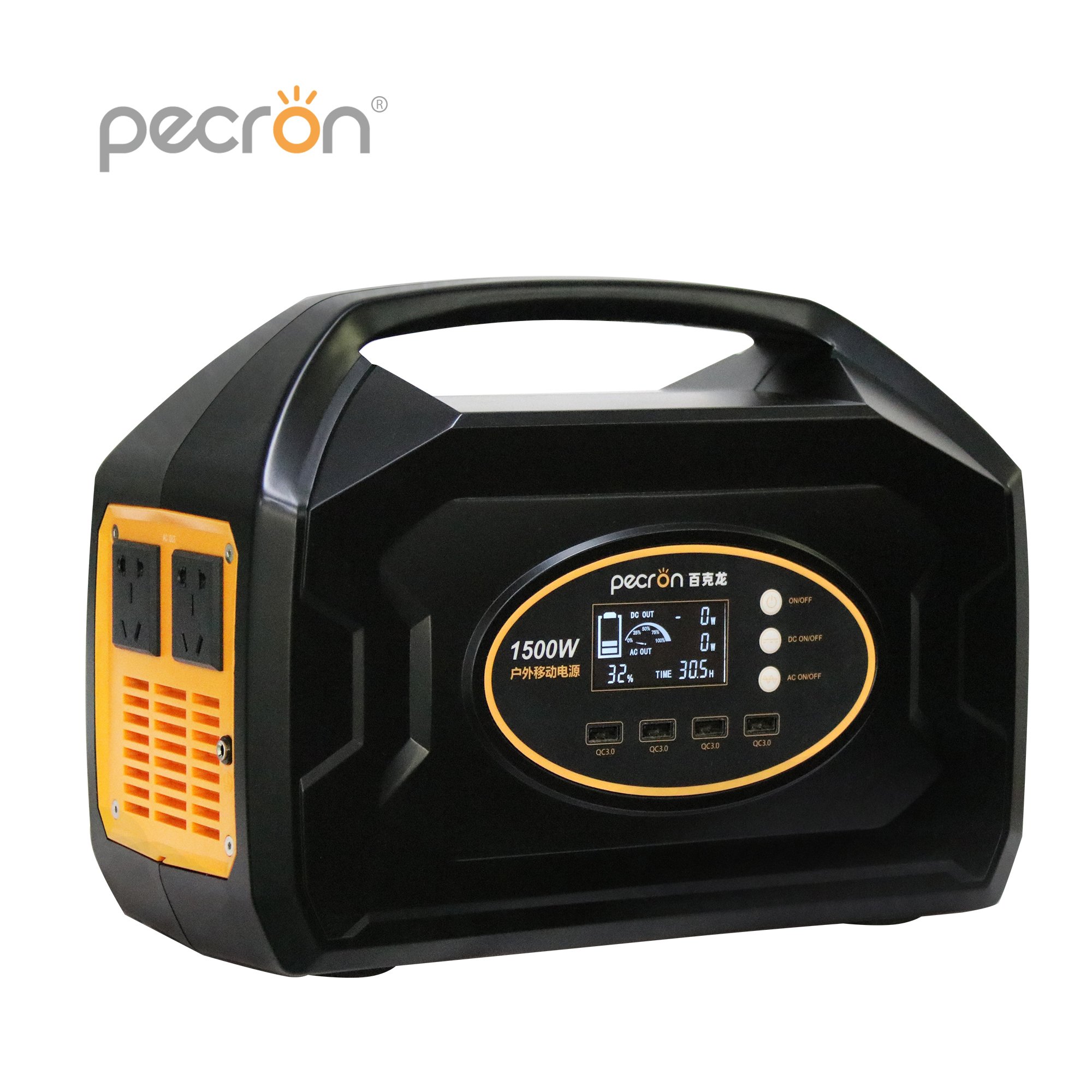 Mobile Portable Solar Generator, 1500W Power Station with Fast Charge Function, Off-grid Portable Solar Energy System