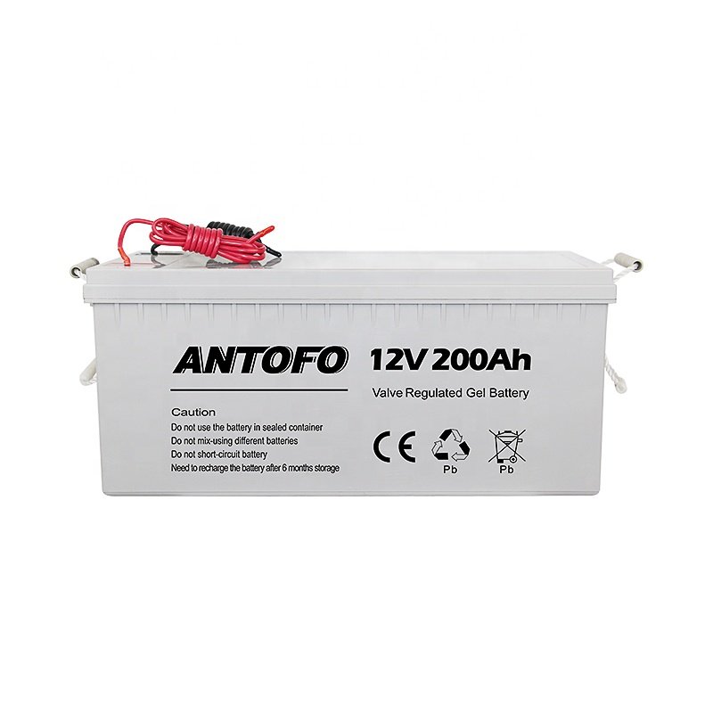 12V 150ah 200ah 250ah Lead acid battery Deep Cycle Battery 200AH ff-grid power system solar gel external battery
