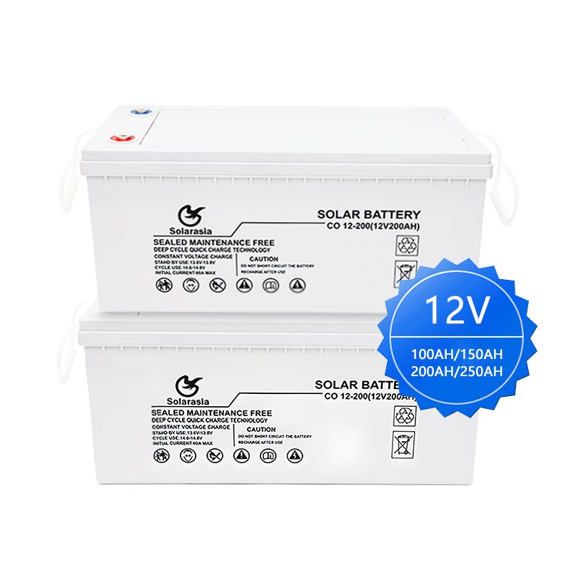 Grade A Quick Charge Solar Gel Batteries 12v 200ah Gel Battery Deep Cycle Power Backup Lead Acid Battery