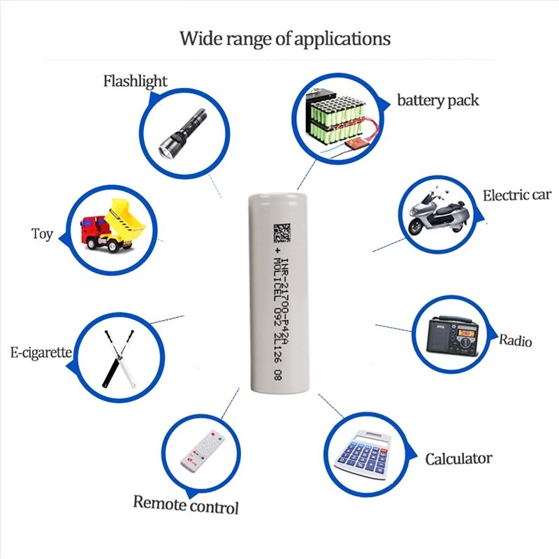 Li Ion Lithium Ion Ncr21700t Inr21700 Cell 5000mah 4800mah 6000mah Vtc6a 40t 50e 50s 30t M50lt P45b Molicel P42a 21700 Battery