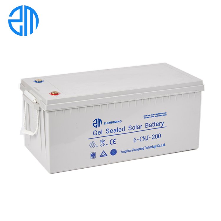 ZM03 Solar Gel Battery 12v 100ah 150ah 200ah Lead Acid Deep Cycle Storage Battery With 10 years Working Life