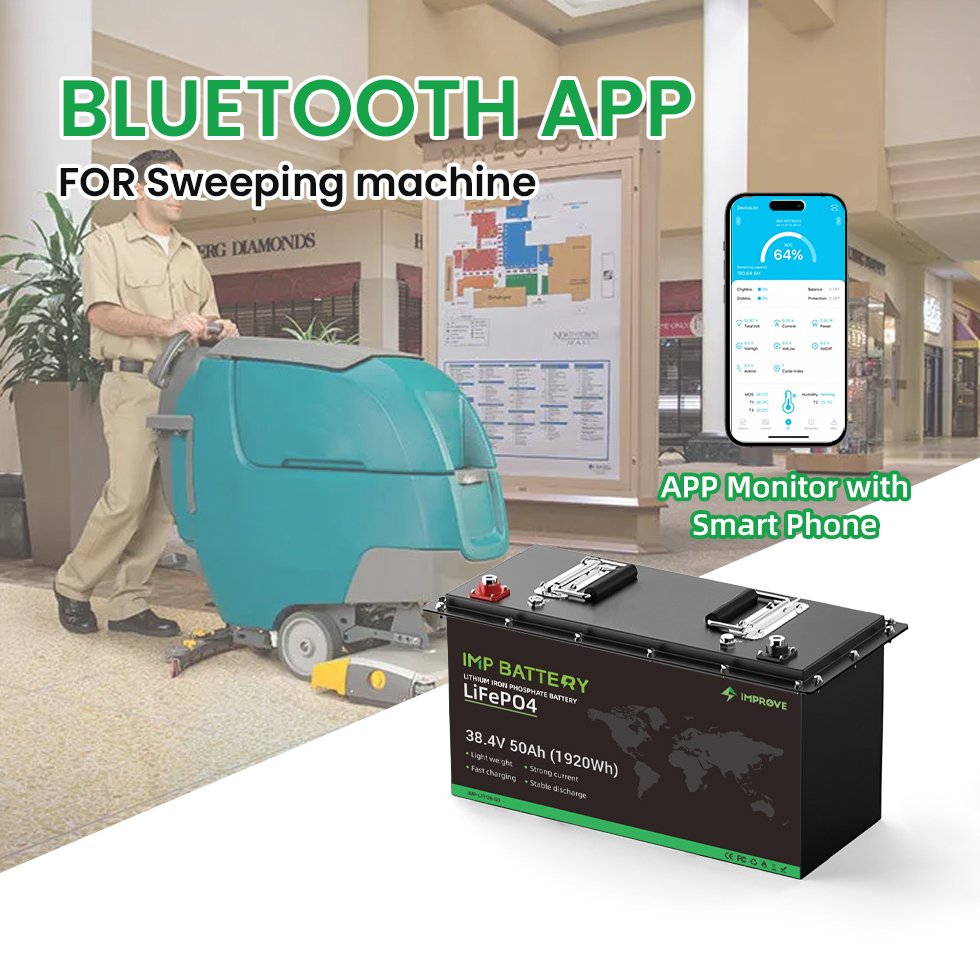 24v 36V 100ah 105ah 150ah 200ah LiFePO4 Battery with BMS lithium ion battery for Sweeping Machine Floor Scrubber