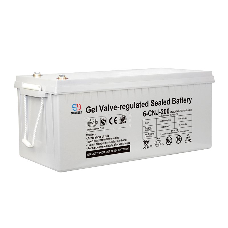 SUYEEGO Solar battery Solar storage power system gel battery 12v 200ah 100ah 150ah back up lithium lead acid batteries
