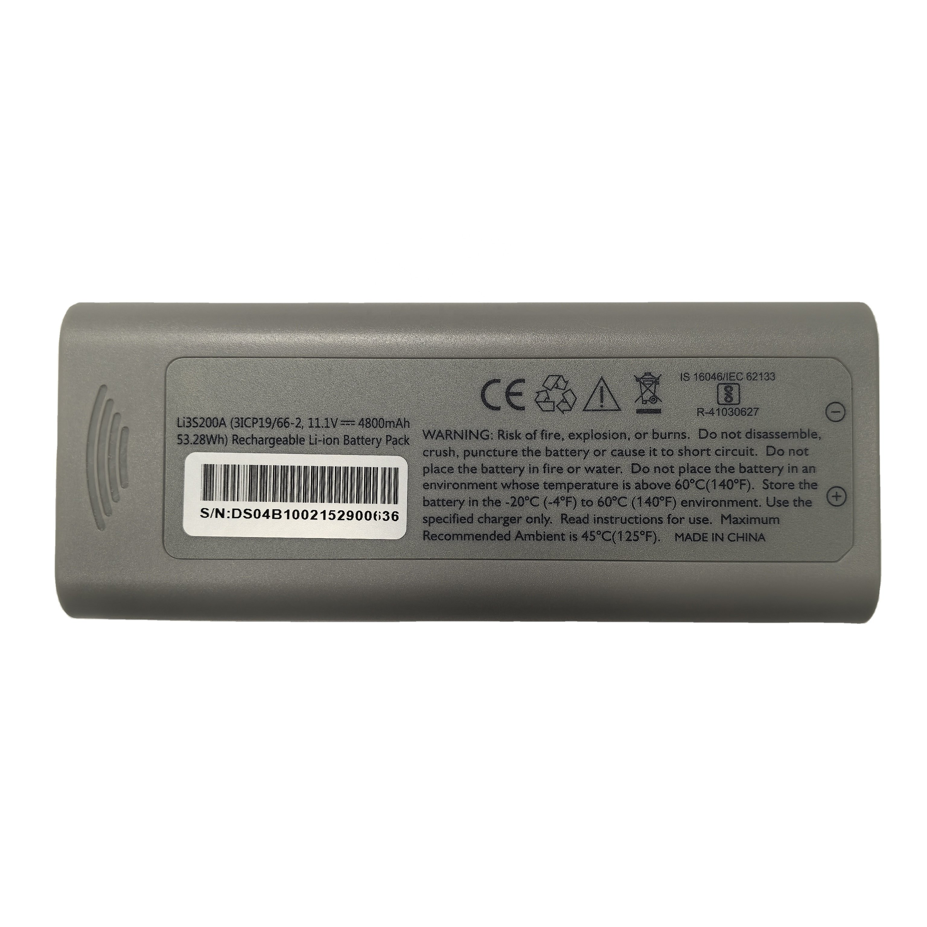 Battery For Goldway for philips Battery Li3S200A GS10 GS20 G30 G40 G30E G40E 11.1v 4800mAh Li-ion Lithium ion Battery