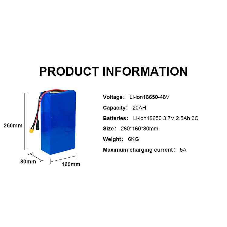 Customized Li-ion Battery Ebike Battery Pack 18650 48v 20ah lithium ion Battery Pack 12V 24V 36V 72V 30Ah 50Ah 75Ah 100Ah