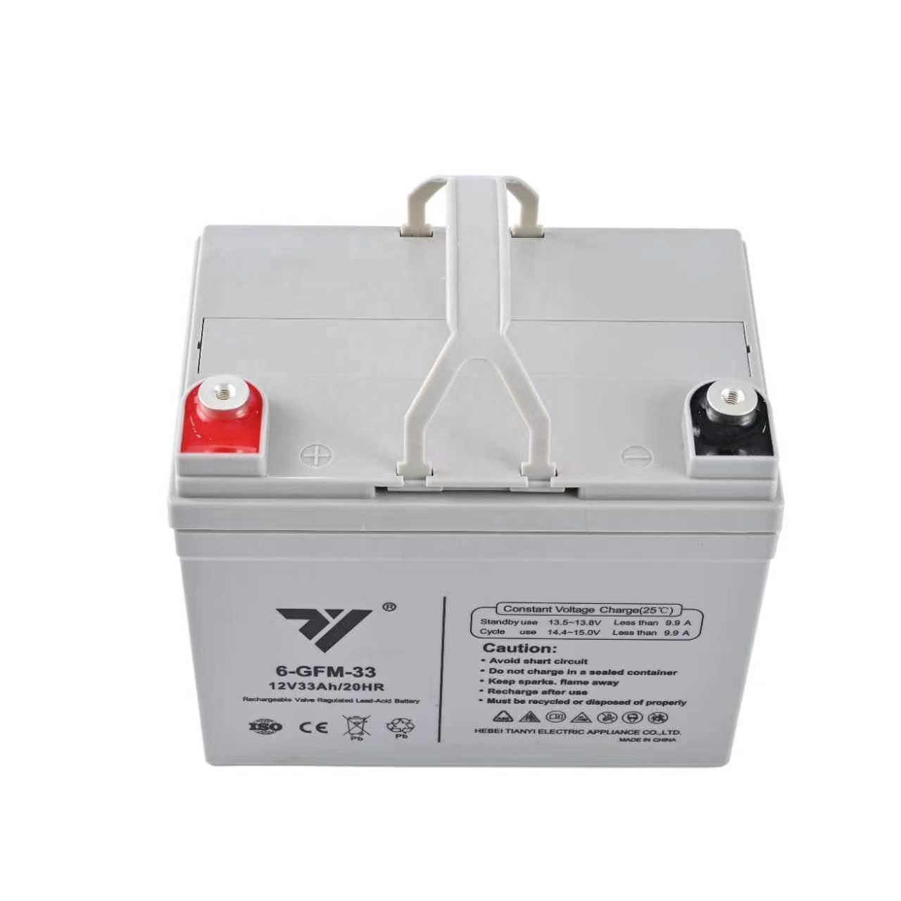TIANYI Rechargeable Lead-acid Battery 12V 33AH 20HR Battery For Toy car kids Electric vehicle