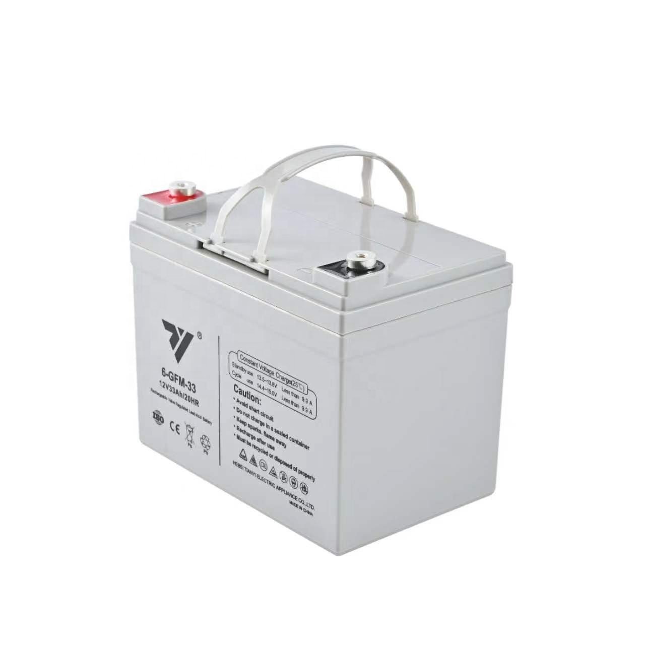 TIANYI Rechargeable Lead-acid Battery 12V 33AH 20HR Battery For Toy car kids Electric vehicle