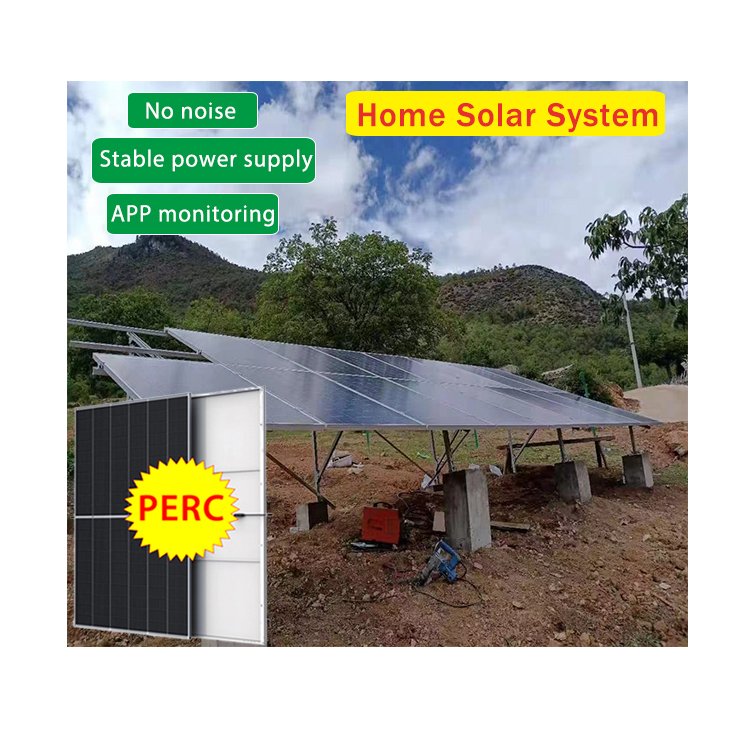 Complete off grid solar power system 5kw 30kw 50kw with wifi app Lithium Ion battery solar system kit