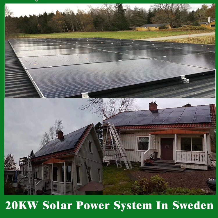 Complete off grid solar power system 5kw 30kw 50kw with wifi app Lithium Ion battery solar system kit