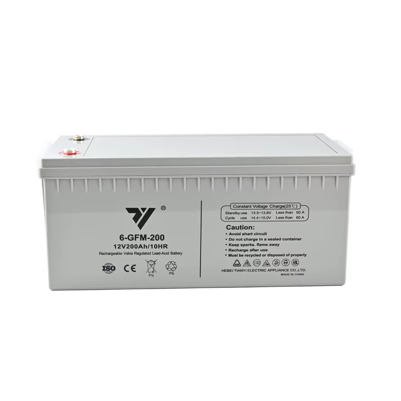 TIANYI 12V 200AH 10HR Lead-Acid Battery For UPS EPS Emergency System Fire Fighting Solar Energy Solar Power