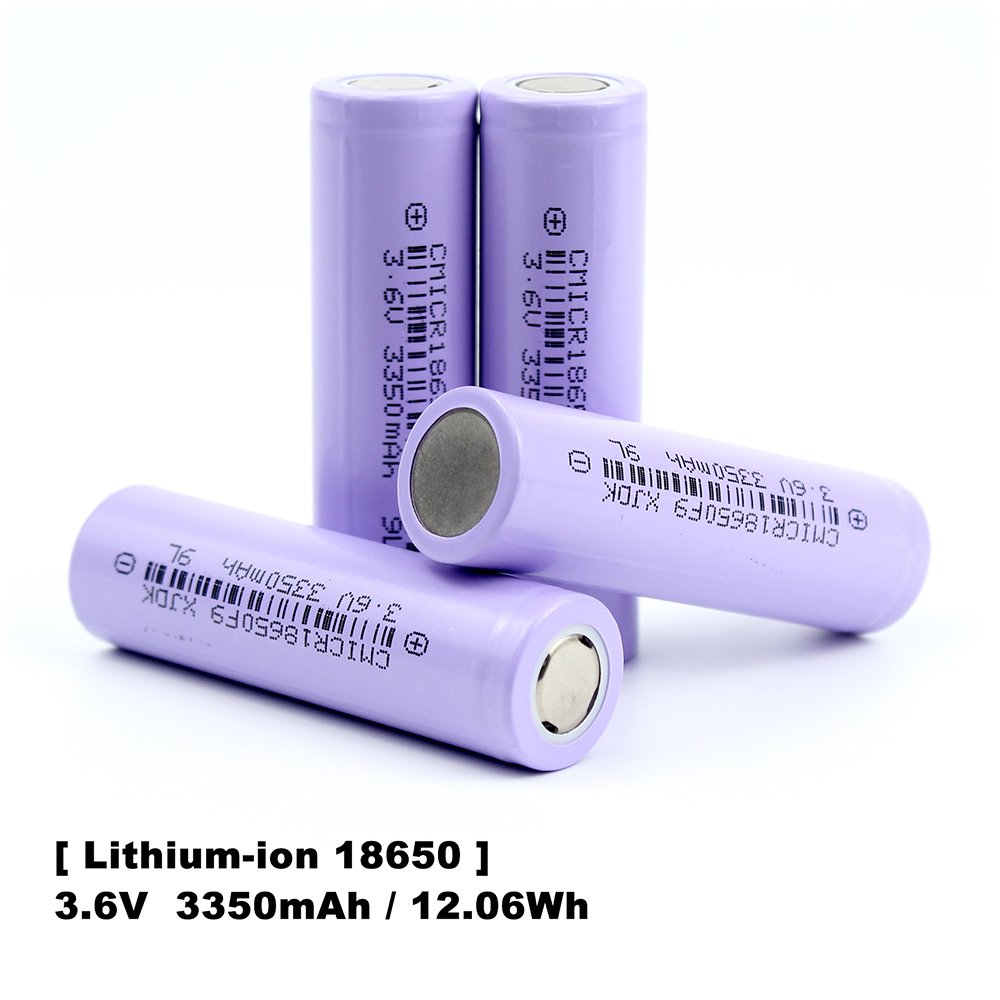 HAKADI 18650 3.7V 3350mah Rechargeable Lithium-ion Batteries High Capacity Wholesale For Solar Light DIY Power Bank