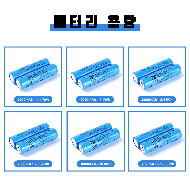 KC 18650 battery Pack 3.7V 1200mah 2000mah 2200mah 2600mah 3000mah Rechargeable lithium ion batteries Pointed Cell With PCM