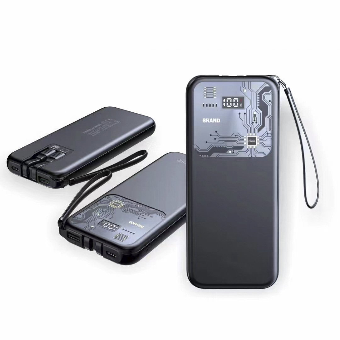ZHT NSP013 Plastic 2A 12V 4.5A 5V 168x69x15.5mm USB-C Android Wireless Rechargeable Phone Power Bank Polymer Battery