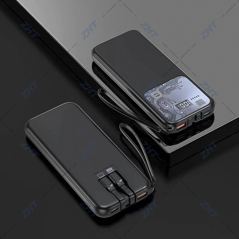 ZHT NSP013 Plastic 2A 12V 4.5A 5V 168x69x15.5mm USB-C Android Wireless Rechargeable Phone Power Bank Polymer Battery