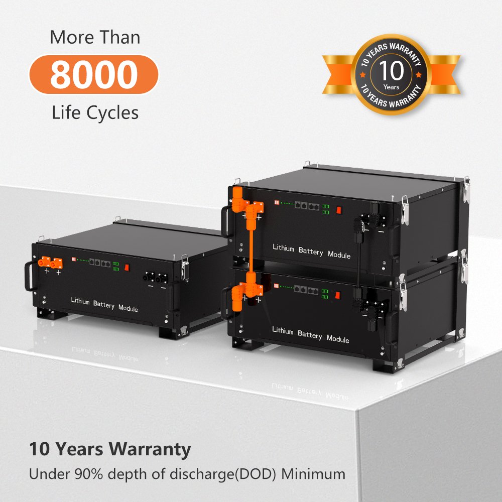 6000 Cycle Rack Mount 48V Lifepo4 Battery 100Ah 150Ah 300Ah 320Ah 48 V Volt 51.2V 10Kwh 10kw Solar Lithium Ion Battery 48V 200Ah