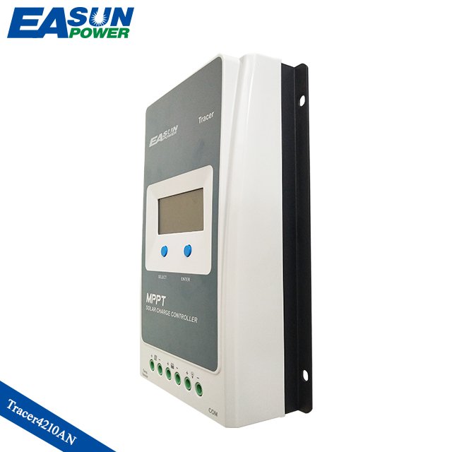 EPever MPPT 40A Solar Controller Black-Light LCD Solar Panel Regulator for 12V 24V Lead Acid Lithium-ion Batteries