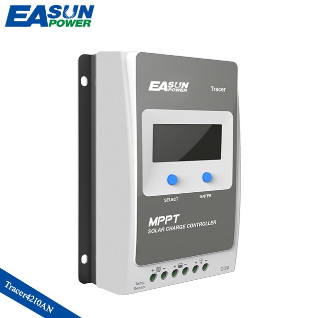 EPever MPPT 40A Solar Controller Black-Light LCD Solar Panel Regulator for 12V 24V Lead Acid Lithium-ion Batteries