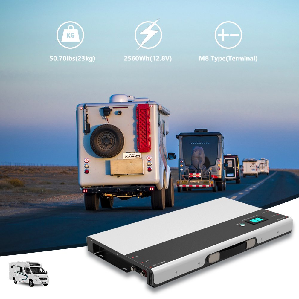 High Quality LiFePO4 1280Wh 2560Wh 12V 100Ah 200Ah Lithium Ion Battery Pack Deep Cycle For And RV/Solar Panel/Caravan