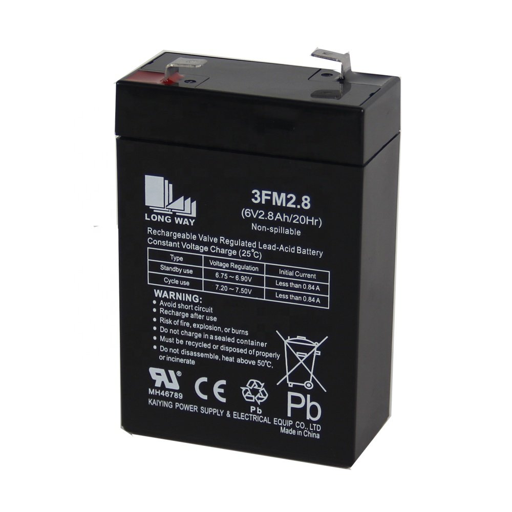 Electric Toy Car Power Supply VRLA 6V 2.8AH Lead Acid Batteries Product Category