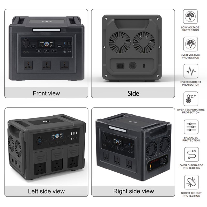 lithium ion battery 12v output power supply portable solar power station home electricity High quality