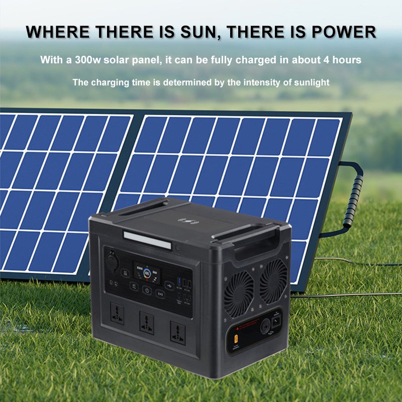 lithium ion battery 12v output power supply portable solar power station home electricity High quality