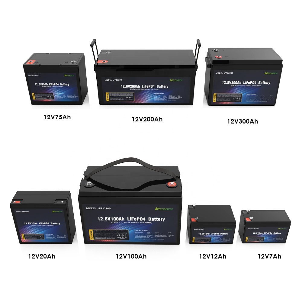 12V Lithium Ion Battery Pack 50ah 100Ah 150AH 200Ah Lifepo4 Battery for Golf Carts/Solar Energy storage/RV/Marine/Caravan