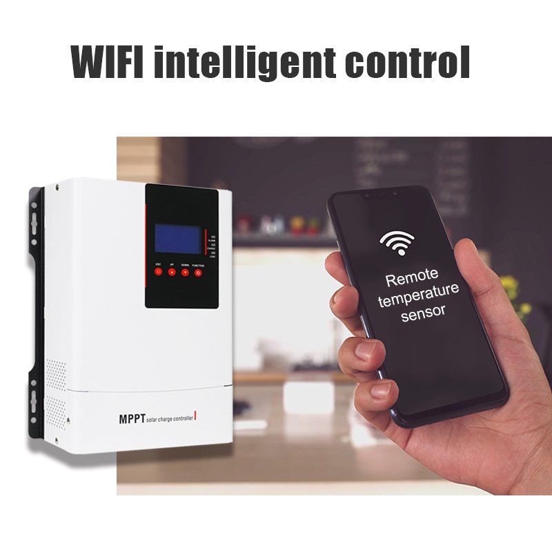 DEMUDA 60 Amp 60a 100a 48v Smart Solar Regulator Lithium Lifep04 Battery Chargers Control Mppt Solar Controller With Wifi APP