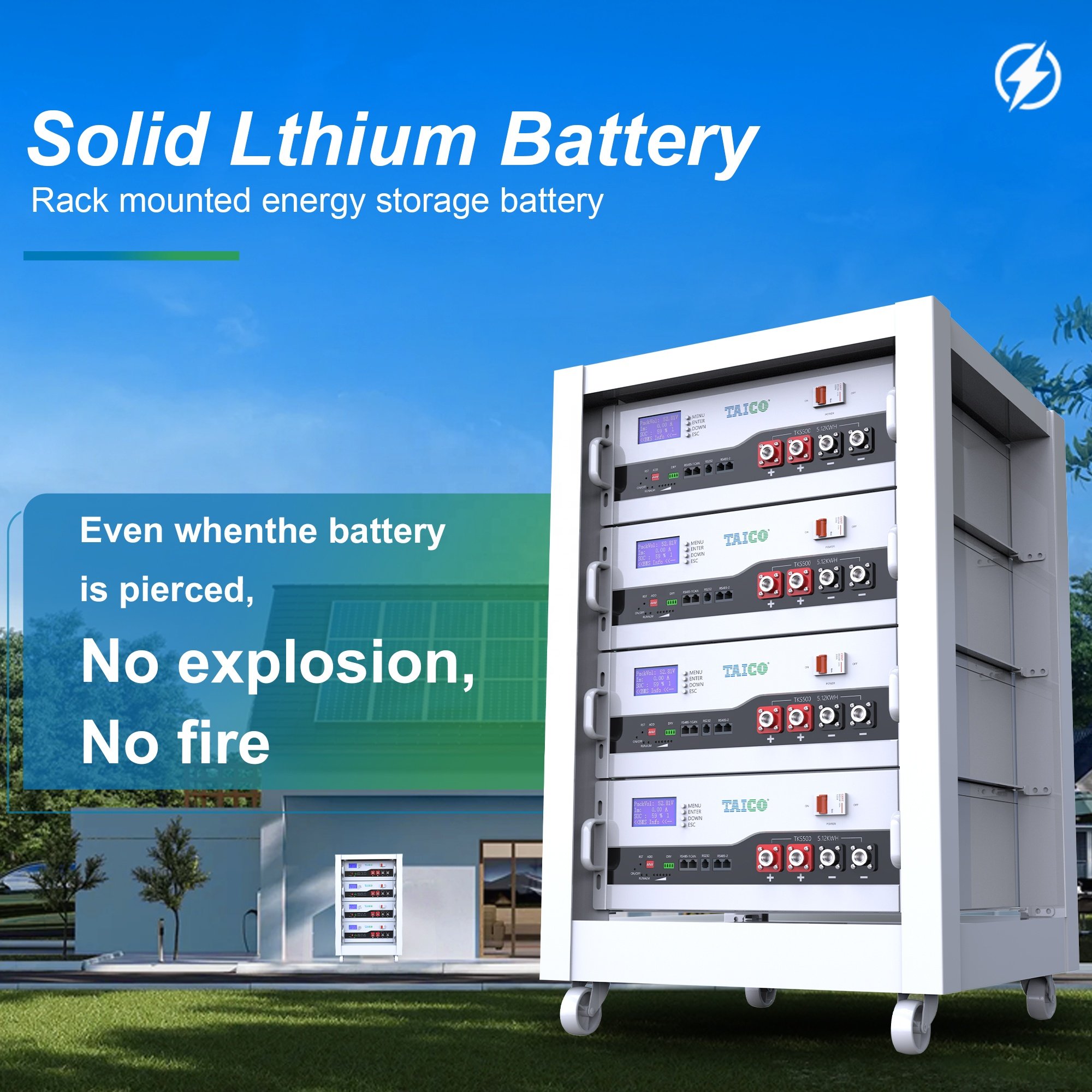 Hot Sell! Smart BMS 48V 100Ah Lifepo 4.8KWh 5Kwh 4U Case Batteries
