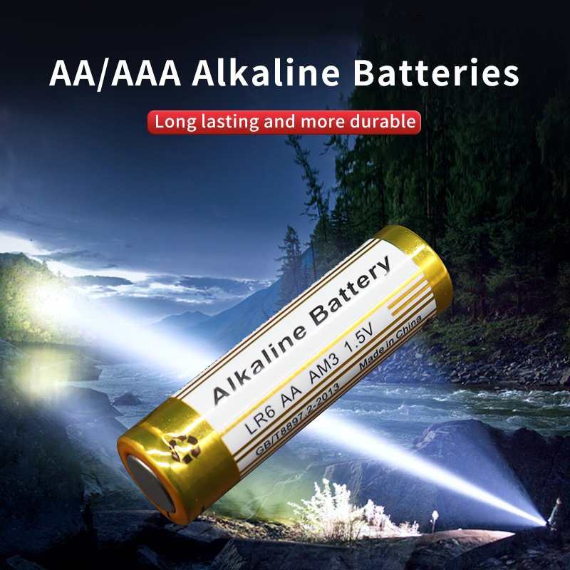 Factory price 1.5v alkaline batteries lr6 no.5 AA size alkaline battery 1.5v AAA size lr03 no.7 alkaline battery