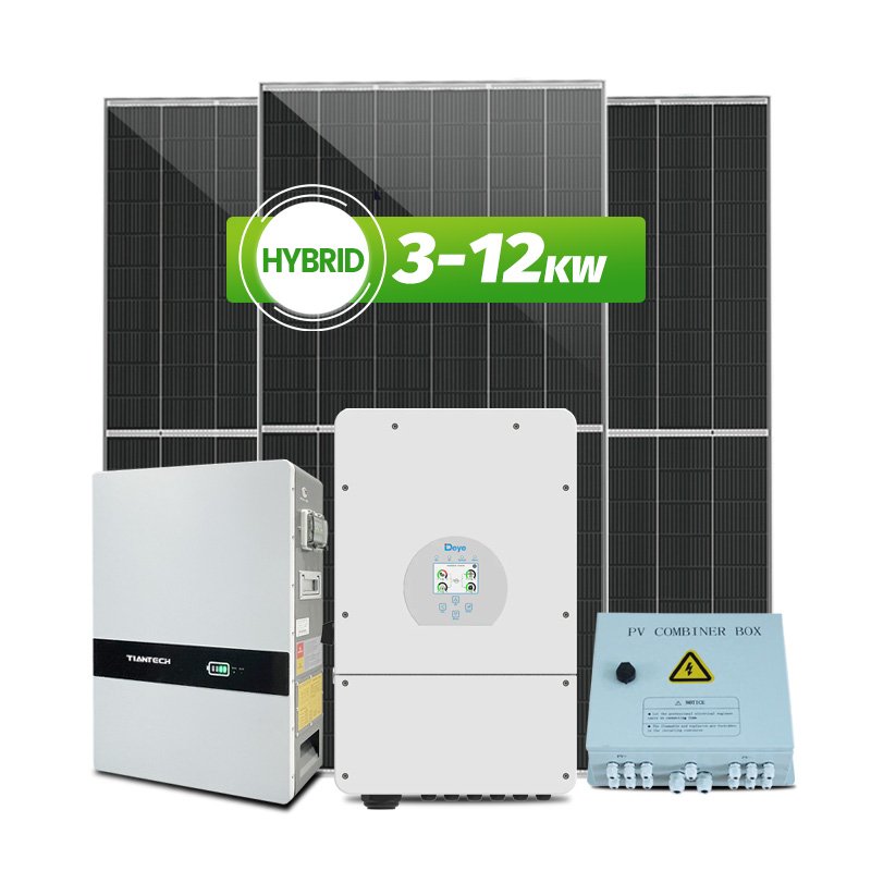 Home Full Set Hybrid Solar System 3KW 4KW 5KW 8KW 10KW 12KW Photovoltaic Solar Kit For Africa Market