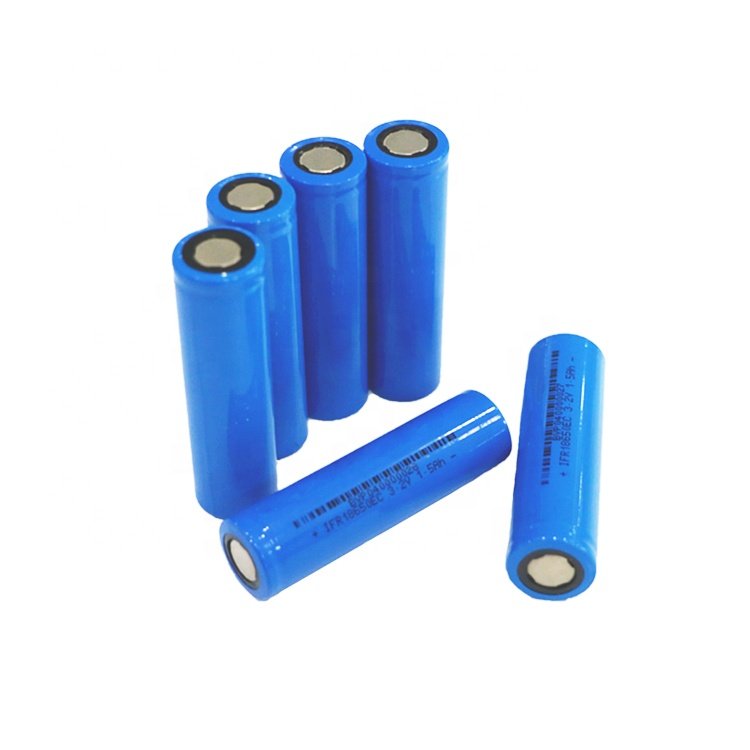 High Rate Discharge Lithium ion Phosphate 18650 Battery 18650 1100mAh Li-ion 1500mAh Rechargeable 18650 Cell for Electric Lamp