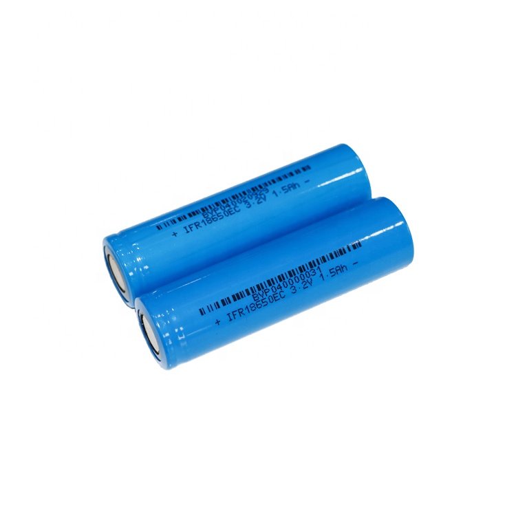 High Rate Discharge Lithium ion Phosphate 18650 Battery 18650 1100mAh Li-ion 1500mAh Rechargeable 18650 Cell for Electric Lamp