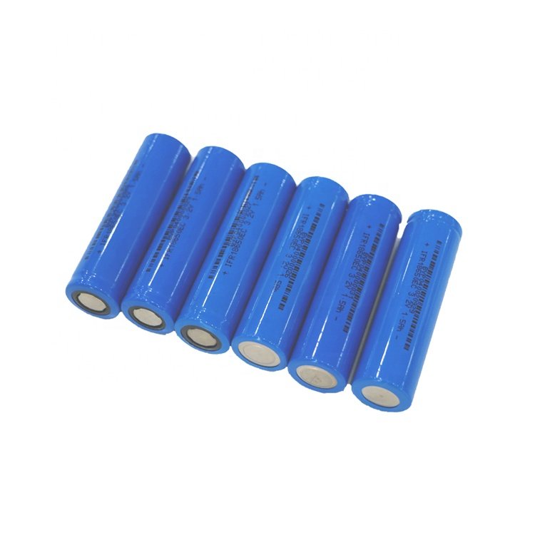 High Rate Discharge Lithium ion Phosphate 18650 Battery 18650 1100mAh Li-ion 1500mAh Rechargeable 18650 Cell for Electric Lamp