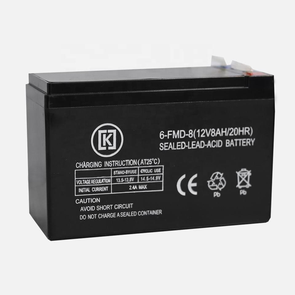Deep Cycle Ups Battery 12v 8ah Storage Rechargeable Sealed Lead Acid Batteries Sprayer For Agriculture