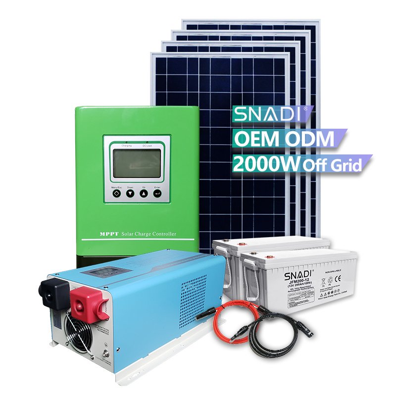 SNAT 1kw 2KW 3KW 5KW 8KW solar panels Home Using with battery Off Grid complete solar system Complete solar kits